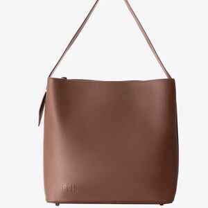 Brown Leather Shoulder Bag | BÉIS